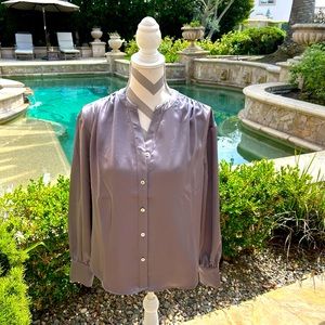 Rachel Zoe, long sleeve top, new no tags, gray